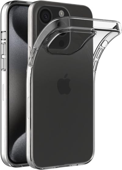 Flexibele achterkant Silicone hoesje Transparant Geschikt voor: Apple iPhone 16 Pro