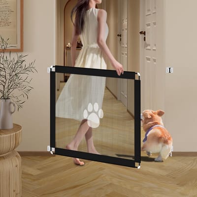Unyqoos ® Draagbaar Veiligheidshekje voor Huisdieren en Kleine Honden, Opvouwbaar en Magisch Beschermend Net
