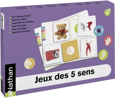 De vijf zintuigen, spel - 35 fotokaarten, 24 x 18 cm - 25 fotokaarten, 8 x 7 cm