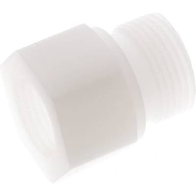 Verloopring G1/2'' Binnendraad X G3/4'' Buitendraad PVDF 10bar FDA 32mm Hex