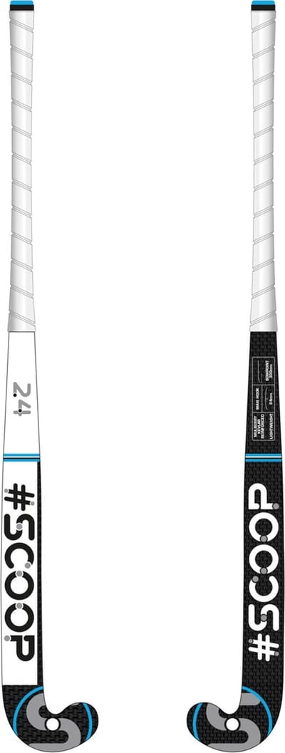Scoop WDN Zaalhockeystick Junior Design 2 - Mid Bow - Indoor - Blue - 35 Inch