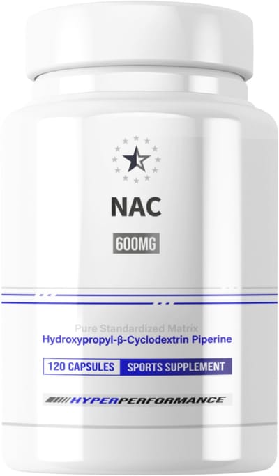 NAC (100% N-Acetyl-L-Cysteine) met HydroPerine™ - 120 Capsules (600mg) - Apex
