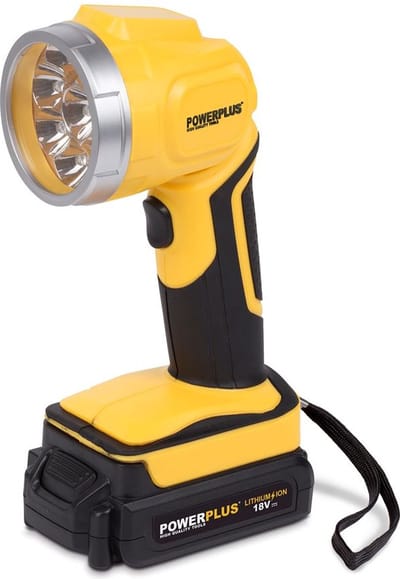 POWERPLUS POWX0090LI LED werklamp 18V zaklamp 9 LED's