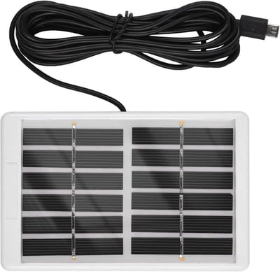 Mini Zonnepaneel - Draagbare Energie - Buiten Opladen - Met USB Poort - 13 x 8 cm - Zwart