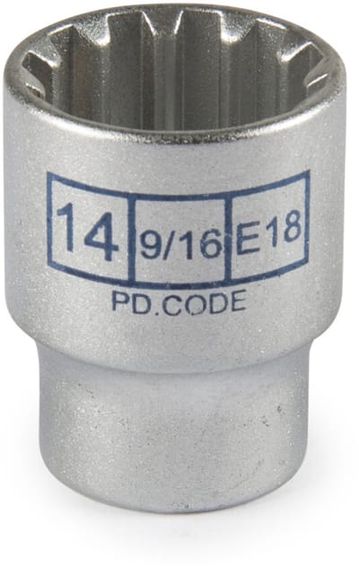 1/4'' 12-kants MIT dop