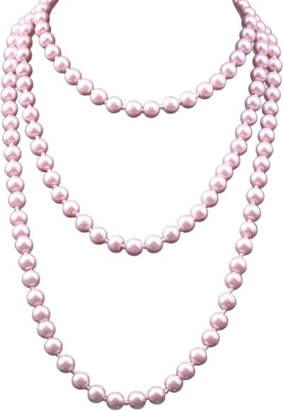 Elegante Lange Parelketting voor Dames, Modeaccessoires, Sieraden voor Elke Gelegenheid, Tijdloos en Stijlvol