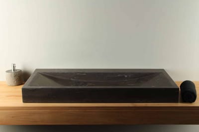 Chinees hardstenen wastafel BE-003 zonder kraangat 10x45x100 cm