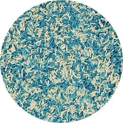 BrandNewCake® Chocolade Hagelslag Blauw/Wit 200gr - Hagelslag Strooibus - Strooisels - Sprinkels - Taartversiering