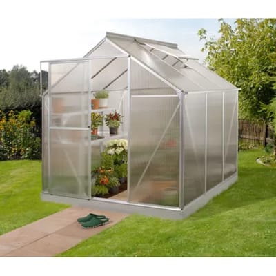 Vitavia Tuinkas Triton 3800 - Polycarbonaat 6 Mm - Aluminium - 198x193x207 Cm
