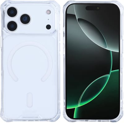 Rixus Armor-X Anti Shock Case With MagSafe For Apple iPhone 17 Pro Max Transparent
