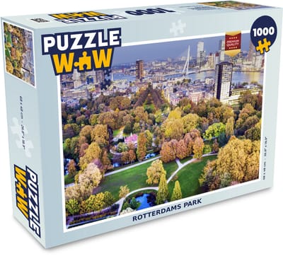 Puzzel Rotterdam - Park - Architectuur - Legpuzzel - Puzzel 1000 stukjes volwassenen