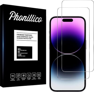 Screenprotector voor iPhone 15 Pro Max - 2 stuks Beschermglas van glas Transparante glazen schermbeschermfolie
