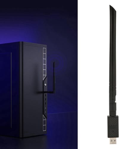 Draadloze Adapter - Wifi Netwerkkaart - Snelle Internetverbinding - Dual Band 1200M - 6dBi Antenne