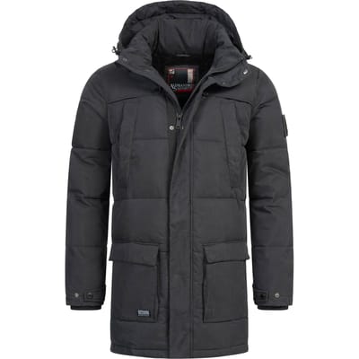 Alessandro Salvarini Heren Winterjas AS-458 – Klassieke Parka Met Fleecevoering & Afneembare Capuchon