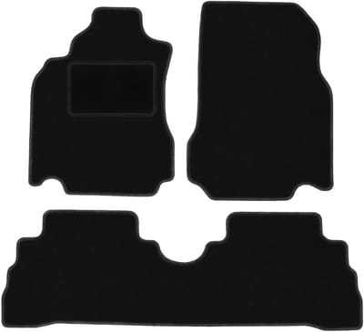 Zwarte velours vloermatten voor: Nissan Cube Z12 Keicar (2008-2011)