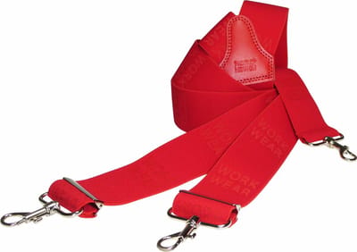 Pierre Mouton Work Wear Bretel - Bretels - Volwassenen - Heren - Rood - 140cm - 3 haken - 50mm breed - XL - XXL
