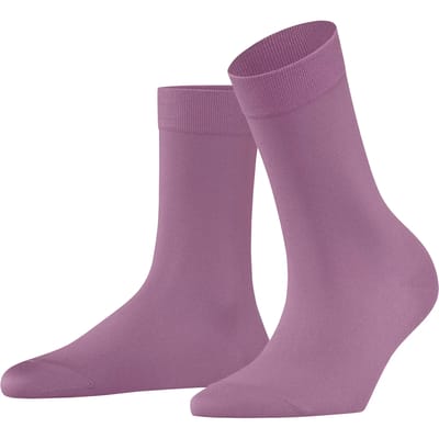 FALKE Cotton Touch eenkleurig katoen sokken dames roze - maat 35-38