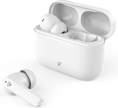 Nedis Volledig Draadloze Oordopjes - ENC (Environmental Noise Cancelling) - Bluetooth - Batterij 1 werkingstijd standaard verbruik: 1440 min - Aanraakbediening - Charging case - Draadloze oplaadcase