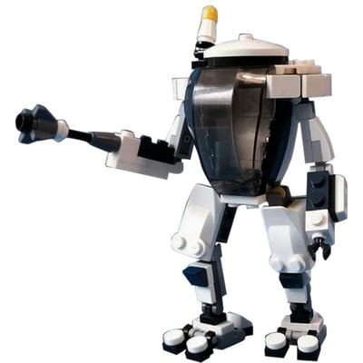 Gobricks MOC-151757 Subnautica Prawn Suit Bakstenen Bouwstenen Sets Actiefiguur Duikspeelgoed Cadeau voor Volwassenen black