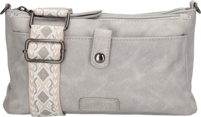 Beagles Malaga Crossbody Schoudertas met trendy Schouderband - Lichtgrijs