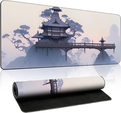 Grote Gaming Muismat XXL 800 x 300 x 3 mm, Antislip, Waterdicht en Met Gestikte Randen voor PC en Laptop Gamers