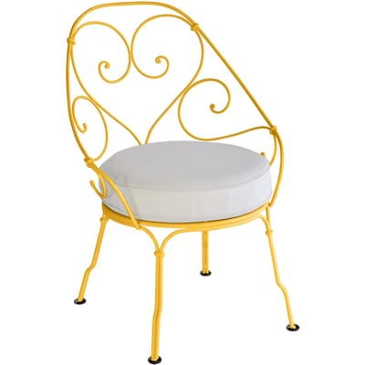 Fermob 1900 Fauteuil Cabriolet - C6 Honing structuur - grijswit
