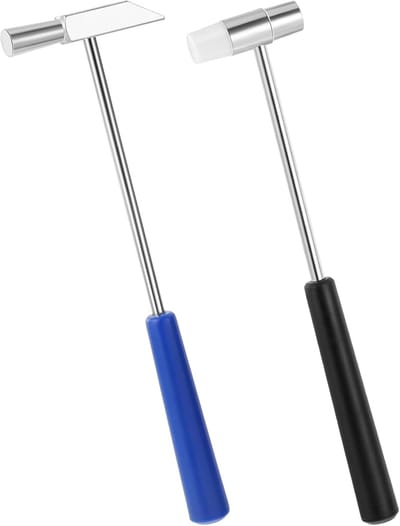 Mini Hammer - 2 Pcs - Dubbel Hoofd - Lichtgewicht Plastic Metaal voor Sieraden - Muziekinstrumenten - Ambachten - Horloges - Kleine Apparatuur Reparatie