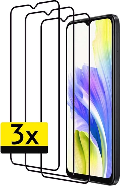 Screenprotector - Geschikt voor OPPO A18 - 3 Stuks - Full Cover - Beschermglas - Gehard Glas - Tempered Glass - Screen Protector
