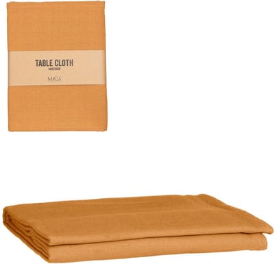 Mica Decorations Villia Tafelkleed - 250x140x0.01 cm - Katoen - Geel