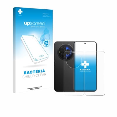 upscreen - Screenprotector voor TCL NXTPAPER 60 Ultra (Voor+Achter) - Folie Beschermfolie transparant antibacterieel