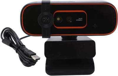 Webcam met Gezichtsherkenning - USB Computercamera - Veilig Inloggen - Ruisonderdrukkende Microfoon - 1920x1080 - Zwart