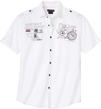 ATLAS FOR MEN - Pilotenoverhemd Sunset Tropic - Heren - Verkrijgbaar in grote maten - L