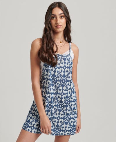 Superdry - Geweven Vintage playsuit - Dames - Jurken