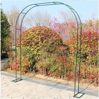 Metalen Tuinboog - Bruiloft Pergola - Klimplanten Ondersteunen - Anti-roest Coating - 300x220 cm - Zwart