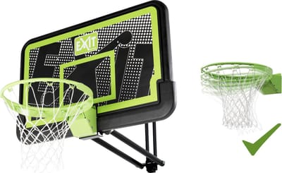 EXIT Galaxy basketbalbord voor muurmontage met dunkring - black edition