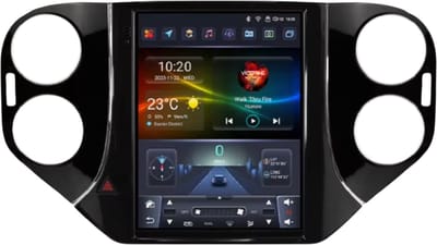 Autoradio met bluetooth - Carplay - Voor VW Volkswagen Tiguan 1NF (2007-2016) - Geschikt voor Apple en Android - Stereo - Navigatie - Navigatiesysteem auto - 4GB 32GB