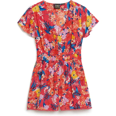 Superdry - Beach playsuit met korte mouwen - Dames - Jurken