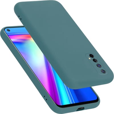 Cadorabo Hoesje geschikt voor Realme 7 5G in LIQUID GROEN - Beschermhoes gemaakt van flexibel TPU silicone Case Cover