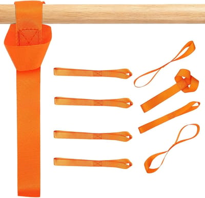 Bevestigingsriemen Set - Spanbanden Elastisch - Veilig Vervoer - Krasbescherming Lak - 20.5 cm Lengte - Oranje