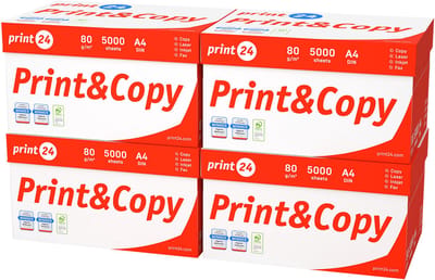 Printpapier Kopieerpapier 20000 vel 40 x 500 A4 Premium Hoogwit CIE 160 Testwinnaar PEFC gecertificeerd