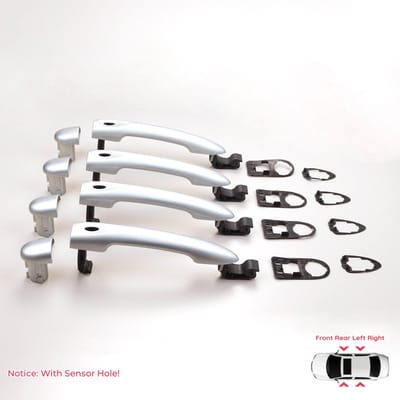 BDP1168-1 4-delige buitendeurgreep met sensor, chroomkleur 806B08422R voor Renault Fluence Megane 3 Clio 4 Scenic 3 Captur 1