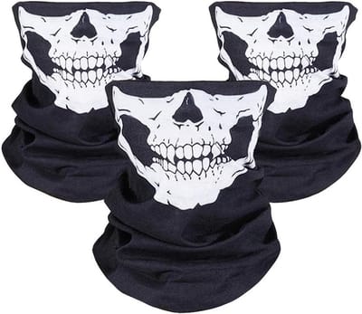 Ademend Doodshoofd Buff Multifunctioneel Nekwarmer voor Motorfiets Wandelen Skiën