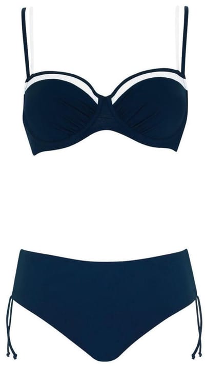 Sunflair damesbikini – voorgevormd – marineblauw – verstelbare slip - Maat 38 B