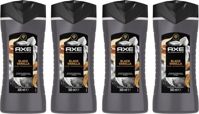 Axe Douchegel Black Vanilla 4 x 300 ml - Fine Fragrance Collection