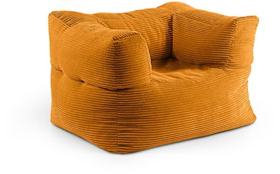Lumaland Modulaire Fauteuil – Corduroy Zitzak met Zachte Structuur, Comfortabele Beanbag voor Woonkamer & Slaapkamer – 96×72×70 cm