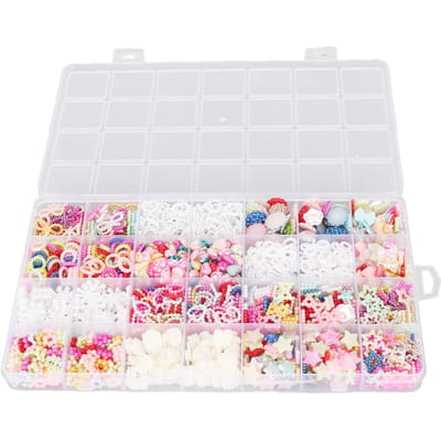 1200 Stuks Sieraden Maken Kralen Gatloos Diverse Stijl Kleuren Doos Verpakt Armband Kralen voor Knutselen DIY Cadeau Maken
