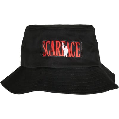 Merchcode Scarface - Scarface Logo Bucket hat / Vissershoed - Zwart
