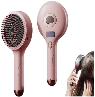 VHV - Haarborstel - Anti-klit borstel - Ontwarborstel - Met spray functie - Fijne nevel - Voor nat en droog haar - Voor krullen - Dames - Roze