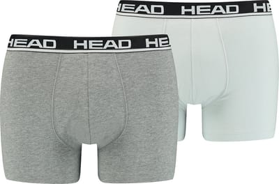 HEAD basic II 2P grijs & wit - S