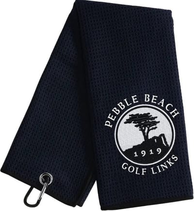 Bovista Golf Handdoek - Golfhanddoek - Golf Accessoires - Towel - Comfortabel - Zwart